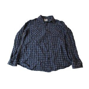 Converse One Star Mens L Plaid Long Sleeve Button Down Shirt